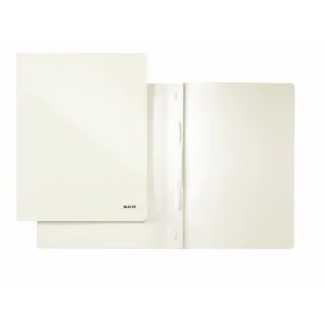 Skoroszyt Leitz WOW A4 - biały perłowy 80g (30010001)