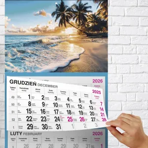 Kalendarz ścienny PALMY 310mm x 790mm Press