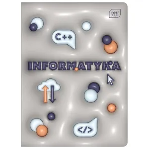 Zeszyt tematyczny A5 HYBRID INFORMATYKA 60k. 70g krata Interdruk (+pigułka wiedzy)