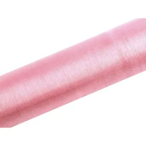 Organza organza Gładka 0,16x9 [mm x m] różowa Partydeco (ORP16-081J)