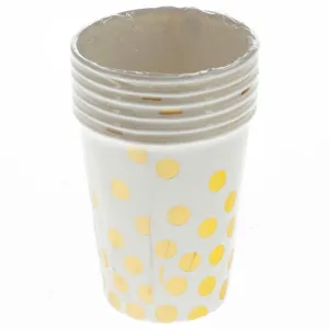 Kubek jednorazowy Godan ZŁOTE GROSZKI 270ml (PF-KPZGB)