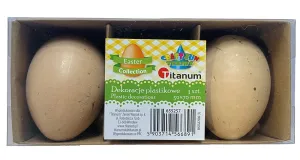 Ozdoba świąteczna Craft-Fun Series Jajka plastikowe zawieszki Titanum (BH25A7006 (1))