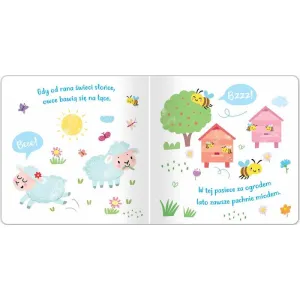 Książka dla dzieci Na wsi. Posłuchaj zwierząt. Książeczka z dźwiękami