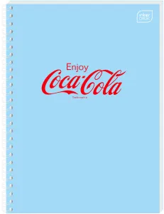 Kołozeszyt (kołonotatnik) COCA COLA SOFT TOUCH A6 80k. 70g krata Interdruk