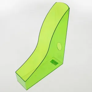 Pojemnik na dokumenty pionowy Durable Basic A4 - zielony przezroczysty 73mm x 306mm x 241mm (1701712017)
