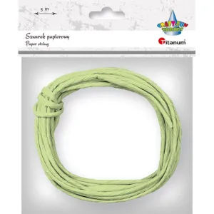 Sznurek Craft-Fun Series papierowy jasnozielony 5m Titanum (G40)