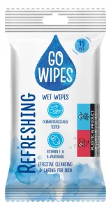 Chusteczki higieniczne nawilżane uniwersalne 15 szt Gowipes (BS-GW-659283)