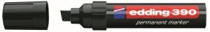Marker permanentny wkład czarny 4,0-12,0mm ścięta końcówka Edding (390)