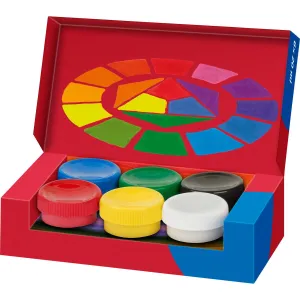 Farby plakatowe kolor: różne 20ml 6 kolor. Faber Castell (121040 FC)