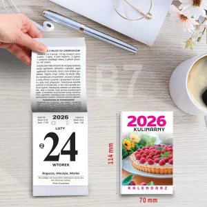 Kalendarz ścienny ZDZIERAK KULINARNY B7 Press