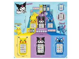 Telefon zabawkowy zwierzak 3 kolory światło i dźwięk 14cm Bigtoys (BTEL8466)