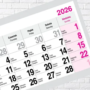 Kalendarz ścienny PREMIUM trójdzielny A4 Press (ŁÓDŹ)