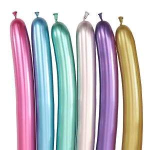 Balon do modelowania efekt chromu mix 10 szt Arpex (KB5135)