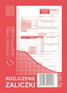 Druk offsetowy A6 Rozliczenie zaliczki 40k. Michalczyk i Prokop (409-5)