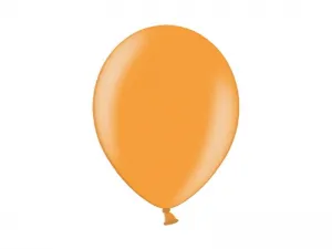 Balon gumowy Partydeco metalizowany 100 szt pomarańczowy metaliczny (12m-081)