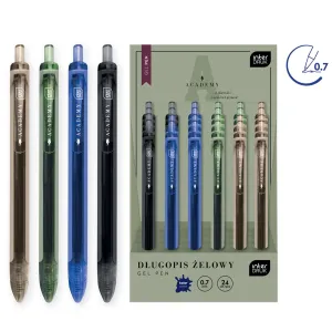 Długopis żelowy ACADEMY 0,7mm wkład niebieski 1,0mm Interdruk (5902277346759)