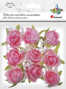 Ozdoba materiałowa Craft-Fun Series róże z gipsówką Titanum (25YX0902-10)
