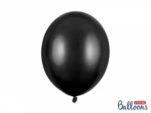 Balon gumowy Partydeco Strong Metallic Black 100 szt. czarny 300mm (SB14M-010)