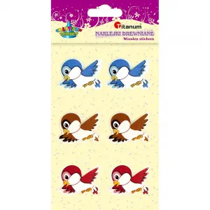Naklejka (nalepka) Titanum Craft-Fun Series ptaszki (D-25)