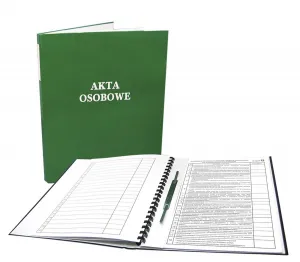 Teczka do akt osobowych Warta zadrukowana ABCD (1824-339-144)