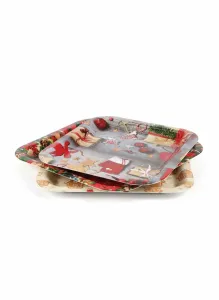 Ozdoba świąteczna talerz kwadrat taca (787419)