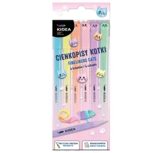 Cienkopis wkład mix 6kol. Kidea (CIK6KA)