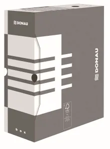 Pudło archiwizacyjne Donau A4 - szary 120mm x 340mm x 297mm (7662301FSC-13)