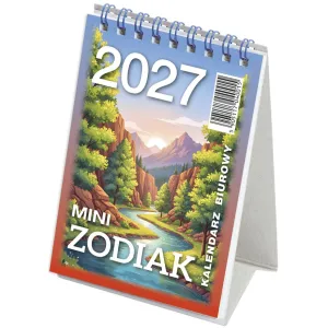 Kalendarz biurkowy MINI ZODIAK stojący 85mm x 120mm Telegraph