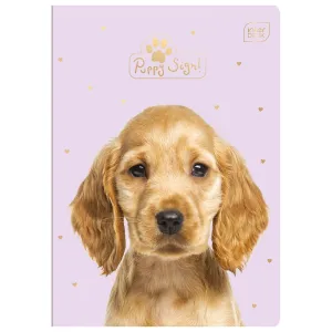 Zeszyt A5 Puppy Sign 16k. 70g krata [mm:] 148x210 Interdruk (ZE16#PS)