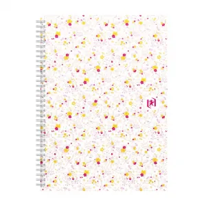 Kołozeszyt (kołobrulion) Oxford Floral B5 120k. 90g krata/tagi (400094955)