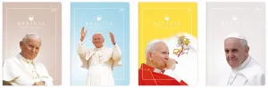 Zeszyt tematyczny Interdruk Jan Paweł II/Franciszek RELIGIA A5 60k. 70g krata (ZE60RELMIX)