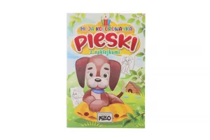 Książeczka edukacyjna Moja kolorowanka z naklejkami.  Pieski Niko