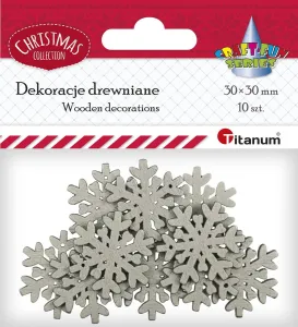 Ozdoba drewniana Titanum Craft-Fun Series Śnieżynki (WDC855)