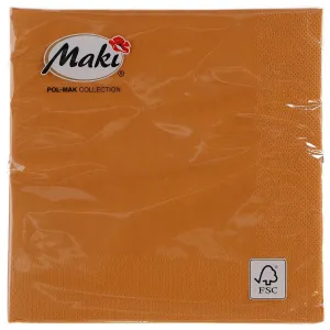 Serwetki Pol-mak - brązowa 330mm x 330mm (00050)