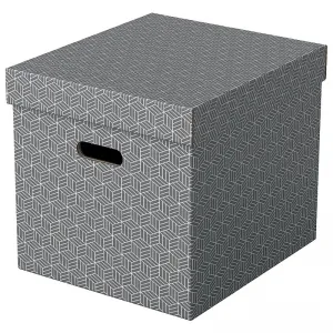 Pudło archiwizacyjne Esselte Home w kształcie sześcianu - szare 320mm x 365mm x 315mm (628289)