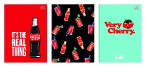 Zeszyt COCA COLA MAT+UV A4 32k. 70g krata Interdruk