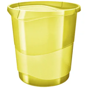 Kosz na śmieci colour ice żółty plastik kolor: żółty 14L Esselte (626287)