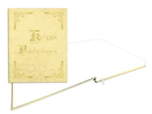 Kronika Warta KSIĘGA PAMIĄTKOWA - beżowy 100k. 255mm x 320mm (319-033)