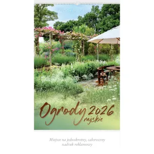 Kalendarz ścienny OGRODY RAJSKIE 13-planszowe 2024 320mm x 470mm Lucrum (RW11)