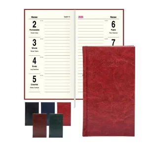 Kalendarz książkowy (terminarz) SLIM 3/4 B6 Press (tygodniowy)