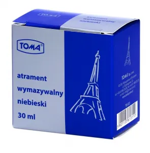 Atrament niebieski wymazywalny 30 ml polska produkcja