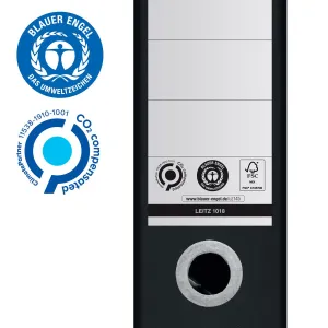 Segregator dźwigniowy Recycle A4 80mm czarny Leitz (10180095)