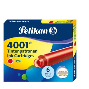 Naboje krótkie TP/6 czerwony 301192 czerwony Pelikan (400142567)