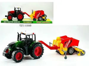 Traktor z maszyną rolniczą; 54,5x16x145cm, PVC Adar (641044)