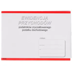 Druk offsetowy Stolgraf ewidencja przychodów podatków zryczałtownych A5 A5 18k. (P2)