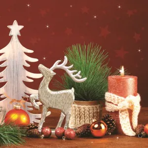 Serwetki Pol-mak gwiazdka - mix 330mm x 330mm (Sd GW)