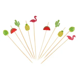 Wykałaczka Szpilki do koreczków summer party (10 szt.) - FSC 100% Arpex (KK5006F)