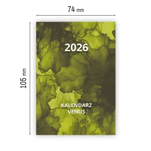 Kalendarz książkowy (terminarz) VENUS A7 Press