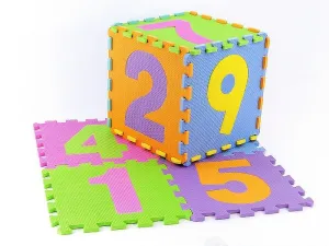 Mata dla malucha Adar puzzle piankowe na podłogę, 10 części; 28,5x28,5x8cm (541887)