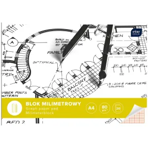 Blok milimetrowy A4 80g 20k Interdruk (BLMIA4)